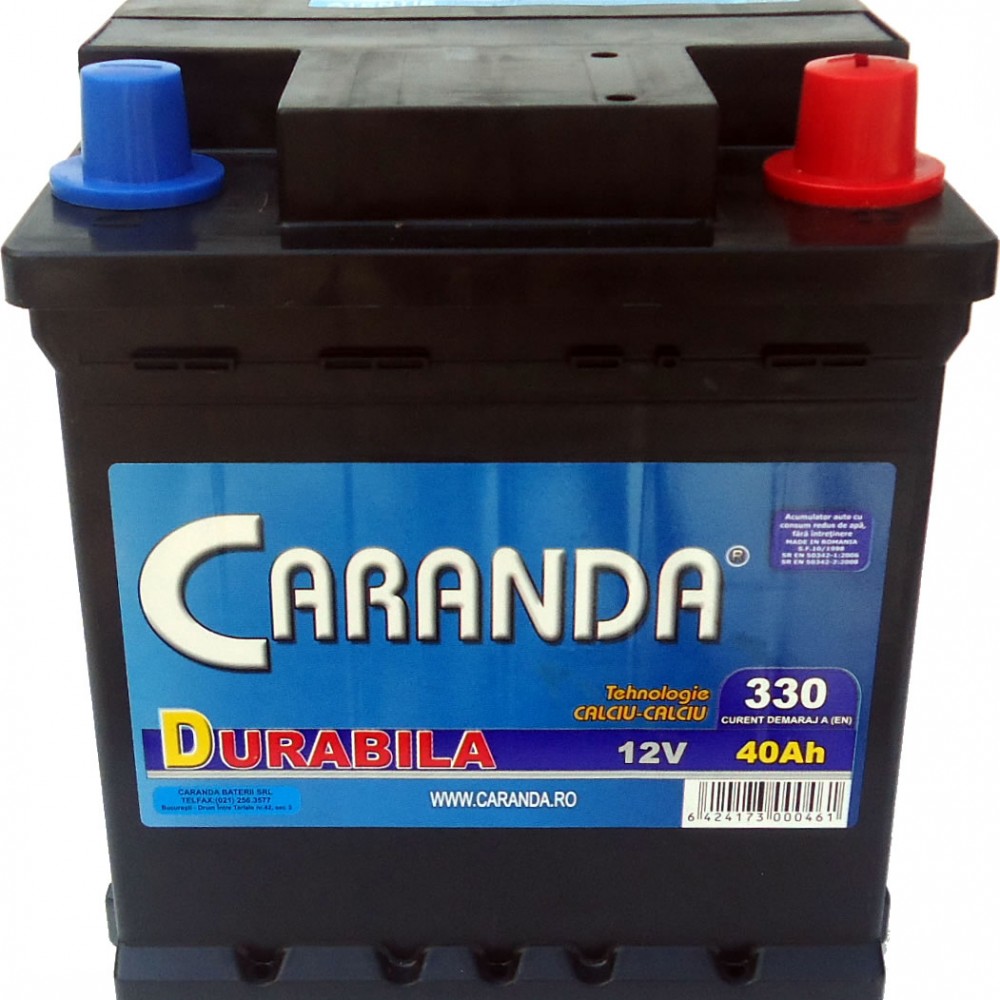 Baterie auto 12V 40Ah – CARANDA DURABILA