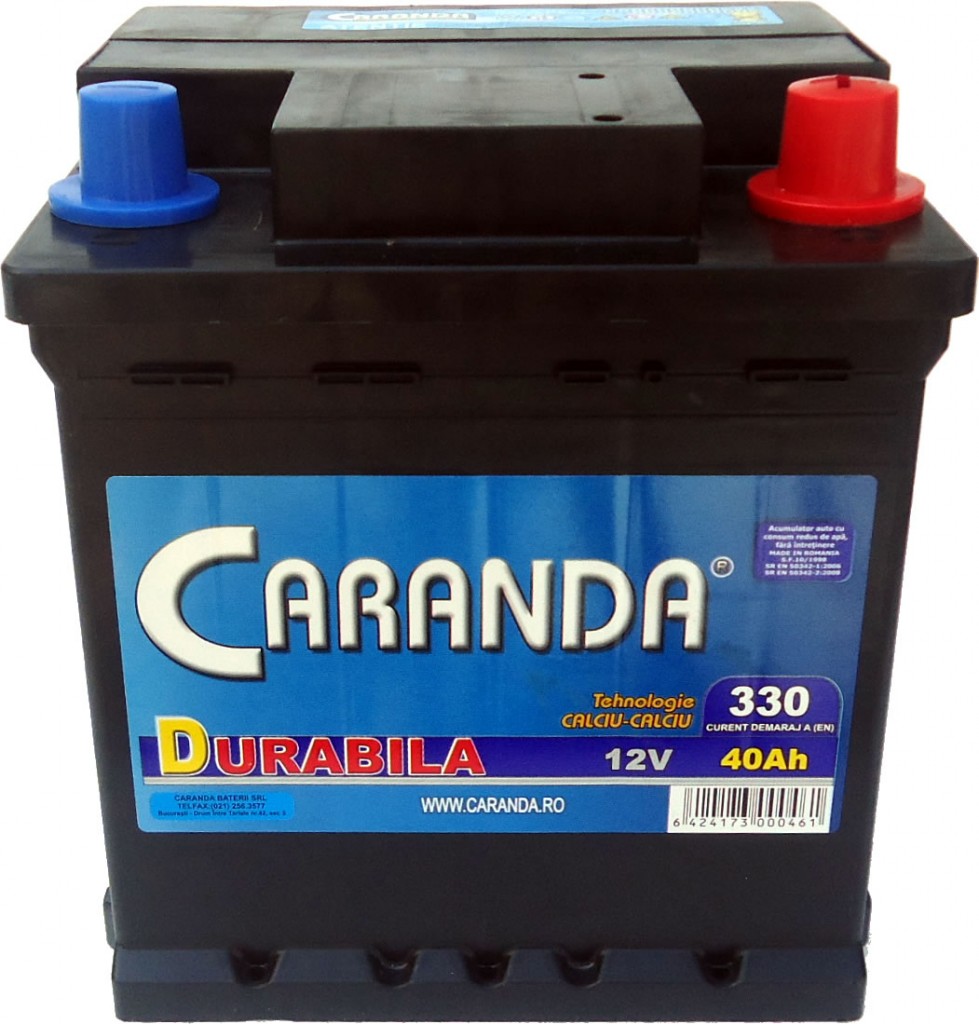 Baterie auto 12V 40Ah – CARANDA DURABILA