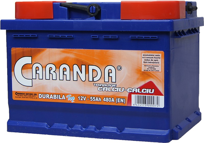 Baterie auto 55Ah J INV-CARANDA DURABILA TOP